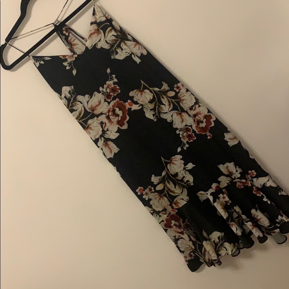 Zara floral midi dress